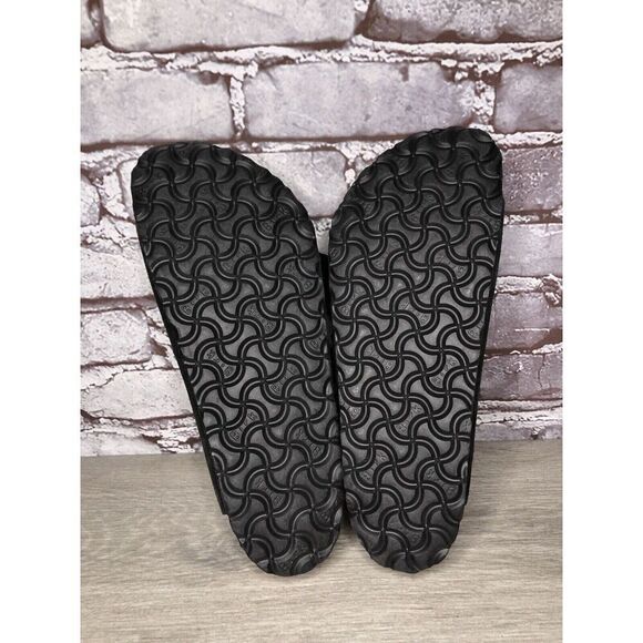 Birkenstock Arizona Black Suede Leather Strap Slides Sandals Women Sz 41EU/10M - Picture 8 of 16